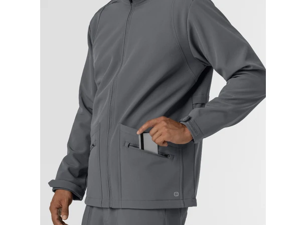 Layers Softshell Herrejakke Pewter L 