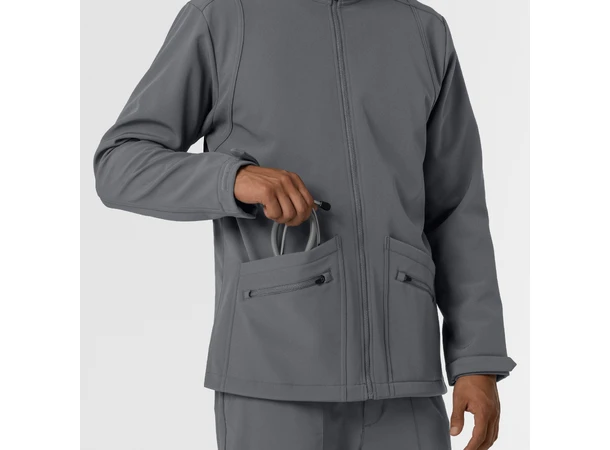 Layers Softshell Herrejakke Pewter L 