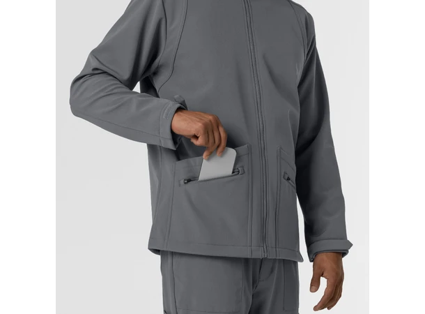 Layers Softshell Herrejakke Pewter L 