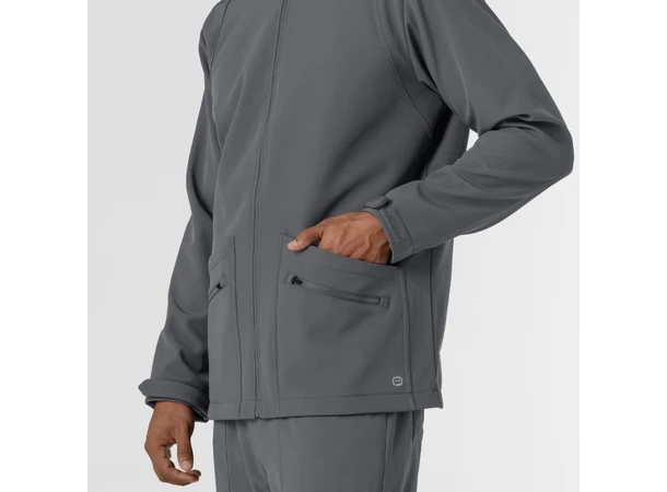 Layers Softshell Herrejakke Pewter L 