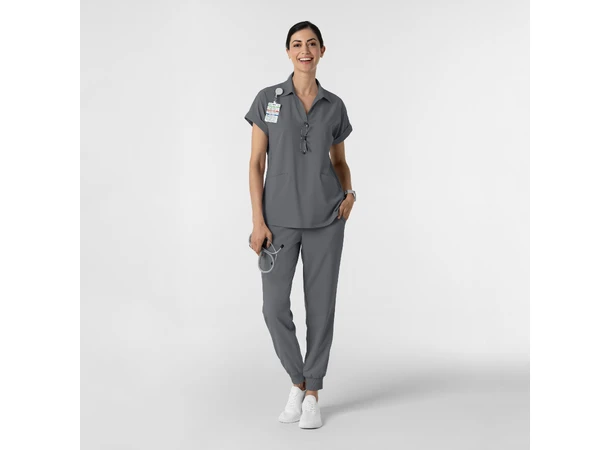 Renew Damtunika med krage Pewter M 