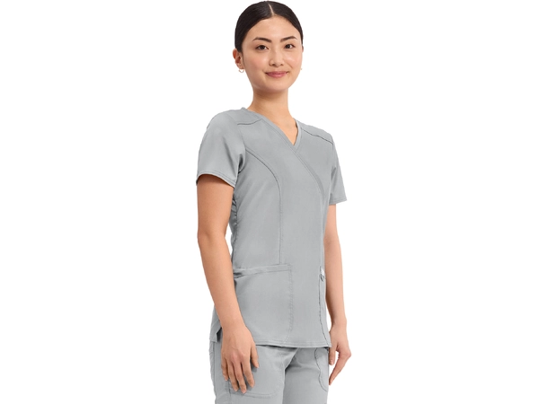 Revolution Dametunika med V-hals Grey 3XL 