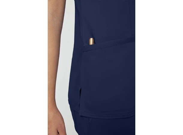 Revolution Dametunika med V-hals Navy M 