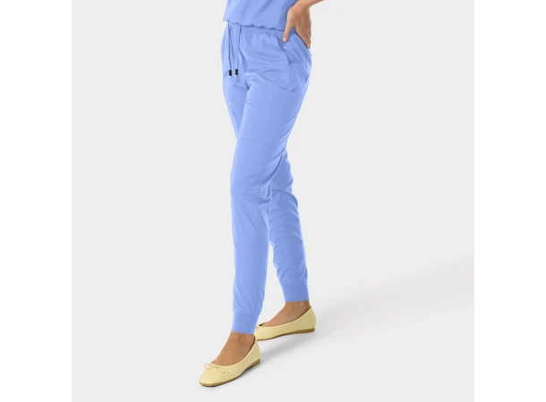 Yuna Damebukse med strikk i ben Celeste Blue XL 