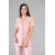 Cindy Dametunika med knapper i front Powder Pink XS 