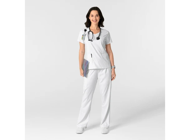 Boundless Damebukse med bootcut White XL 