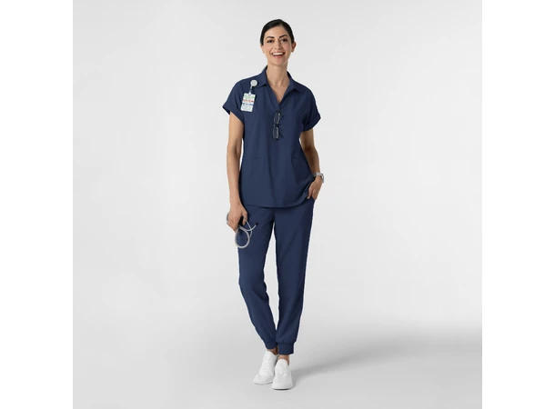 Renew Damtunika med krage Navy XL 