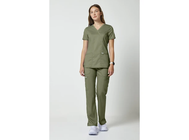 Revolution Dametunika med V-hals Olive L 