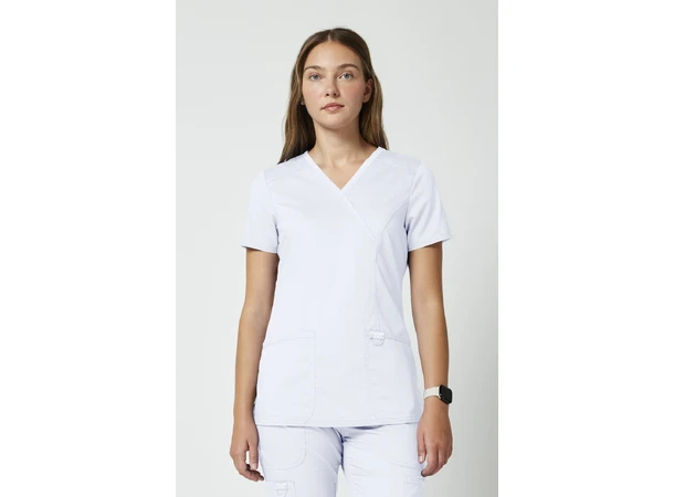 Revolution Dametunika med V-hals White L 