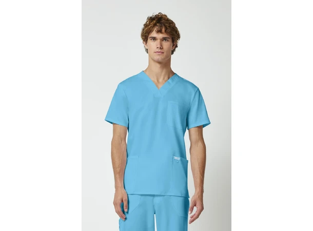 Revolution Herretunika med V-hals Turquoise XS 