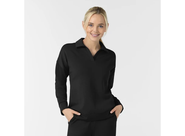 Unwind Damegenser med krage Black L 