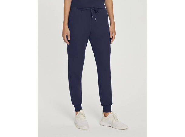 V-Tess bukse med strikk i ben Navy M 