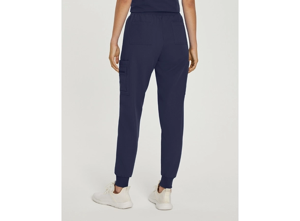 V-Tess bukse med strikk i ben Navy M 