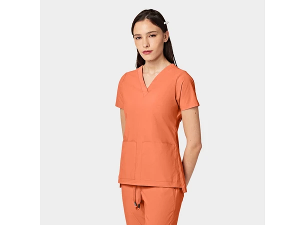 CRESSY Dametunika med V-hals Tangerine M 
