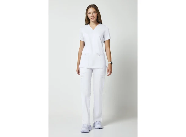 Dametunika med V-hals White L 