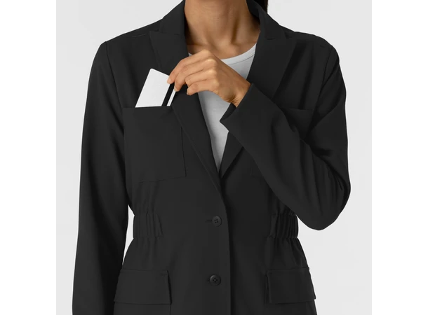 Layers Dame labfrakk Black L 