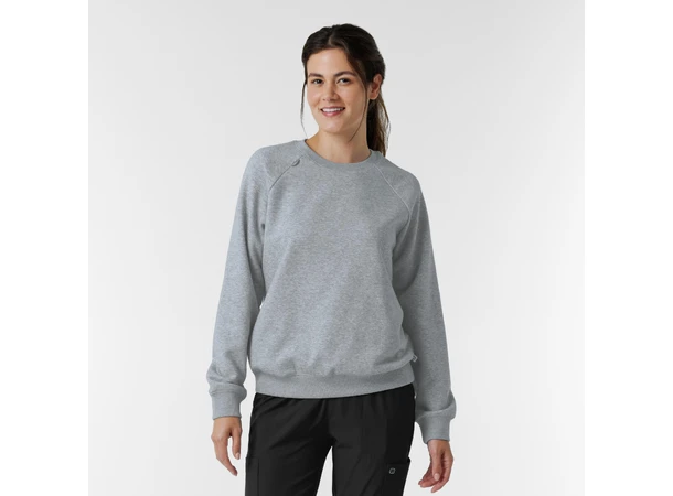 Layers Damegenser med rund hals Grey Heather XS 