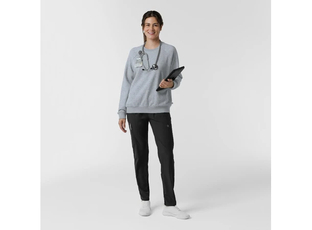 Layers Damegenser med rund hals Grey Heather XS 