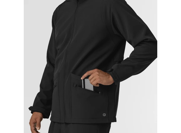Layers Softshell Herrejakke Black XXL 
