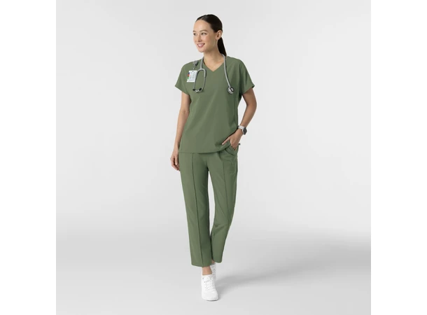 Renew Dametunika med V-hals Olive S 