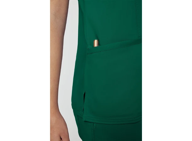 Revolution Dametunika med V-hals Hunter Green XS 