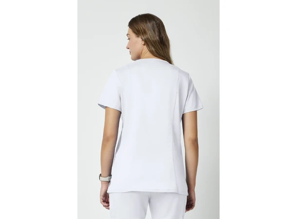 Revolution Dametunika med V-hals White L 
