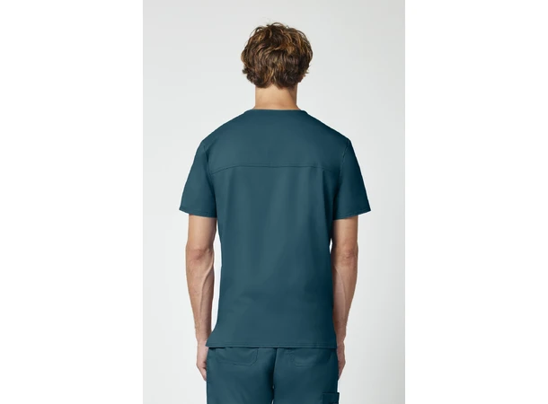 Revolution Herretunika med V-hals Caribbean Blue L 