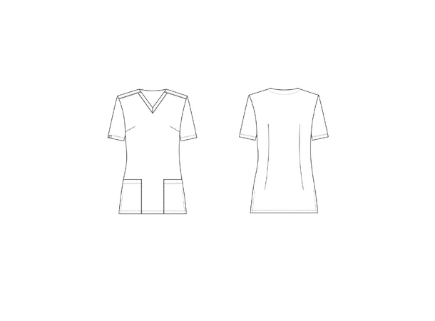 ANA Flex Dametunika med V-hals Neon Pink  XXL 