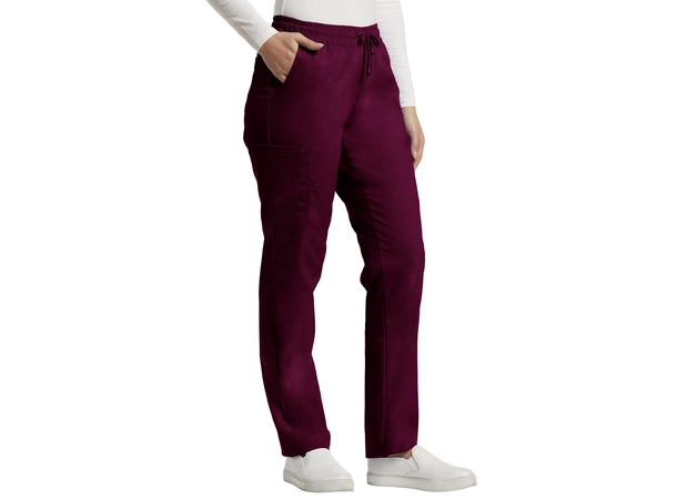 Basic bukse med snøring i livet Burgundy XXS 