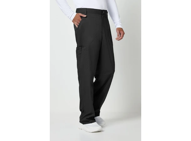 Herrebukse med rette ben Black 3XL 