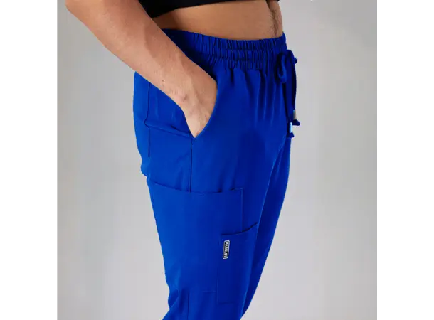 NICO Herrebukse med strikk i ben Royal Blue M 