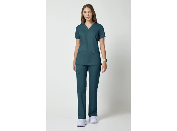 Revolution Dametunika med V-hals Caribbean Blue XL 