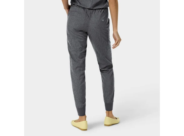 YUNA Damebukse med strikk i ben Heather Grey L 