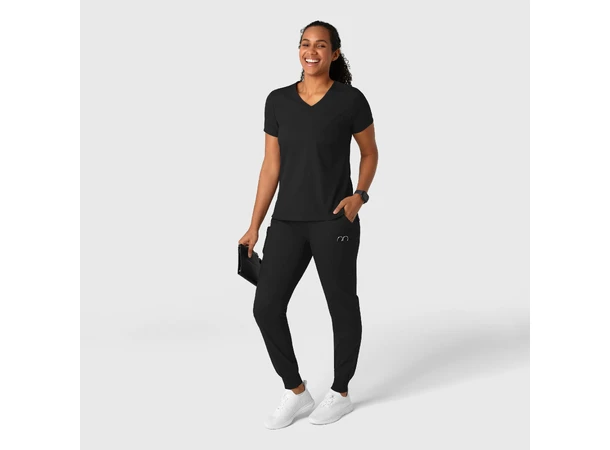 Boundless Damebukse med strikk i ben Black M 