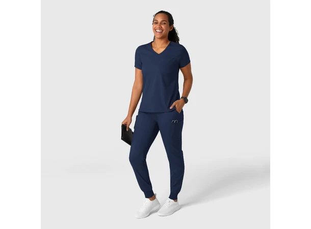 Boundless Damebukse med strikk i ben Navy XXL 