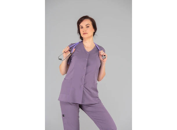 Cindy Dametunika med knapper i front Heather XL 