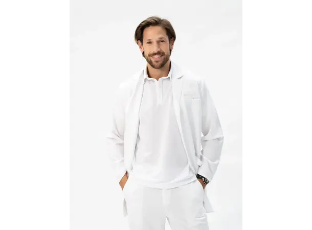 Edward Legefrakk for herre Pure White S 