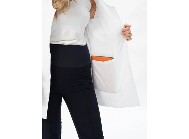 Elizabeth Legefrakk for dame Pure White L 