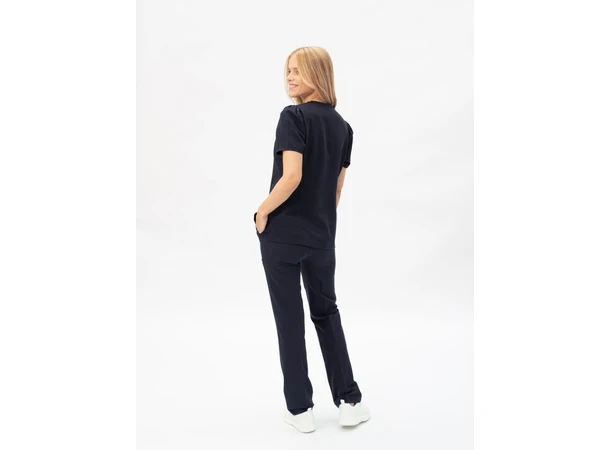 Marie Dametunika med V-hals Deep Blue L 
