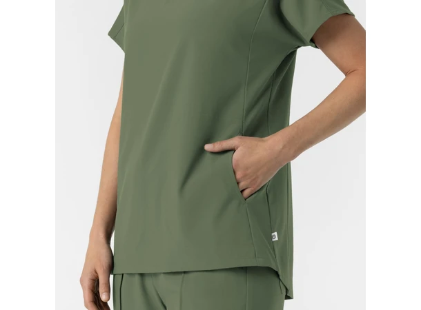 Renew Dametunika med V-hals Olive XS 
