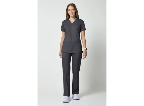 Revolution Dametunika med V-hals Pewter S 