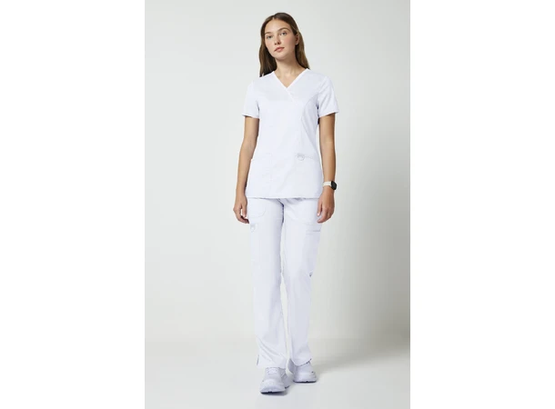 Revolution Dametunika med V-hals White 3XL 