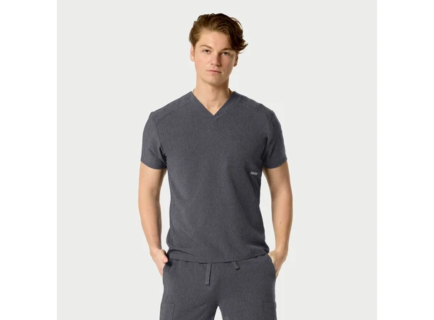 SANTIAGO Herretunika med brystlomme Heather Grey M 