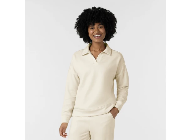 Unwind Damegenser med krage Birch L 