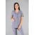 Cindy Dametunika med knapper i front Steel Grey XS 