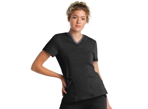 Impulse V-tunika med freshe detaljer Black XS 
