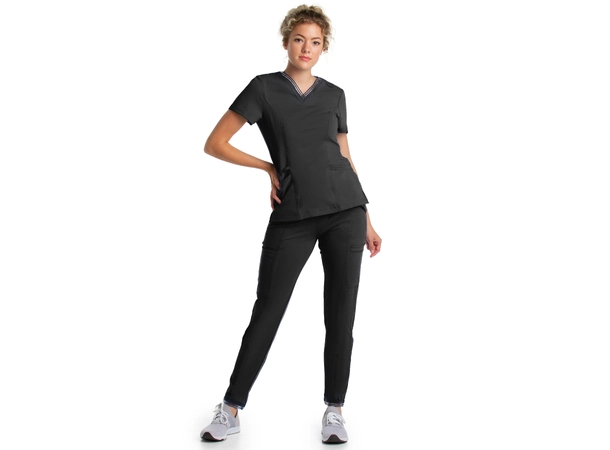 Impulse V-tunika med freshe detaljer Black XS 
