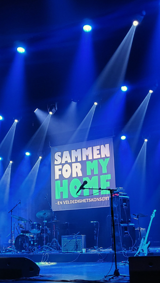 Scenen på Harmonie Arena